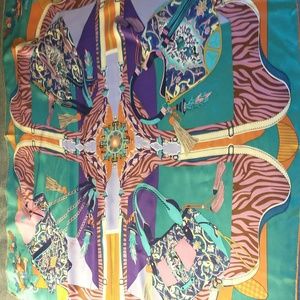 Gorgeous silk scarf (41.5 inches square)
